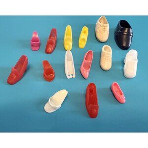 Vintage Barbie Ken Fashion Doll Singles Shoes Lot No Pairs Variety Lot Of 15